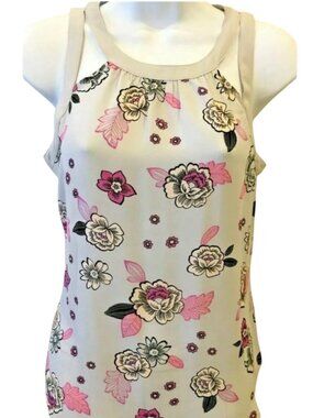 Candie's Gray Floral Blouse Tank Size XS NEW